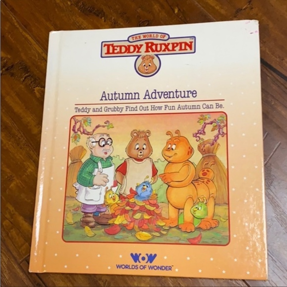 1986 Teddy Ruxpin Autumn Adventure HC WOW Book
